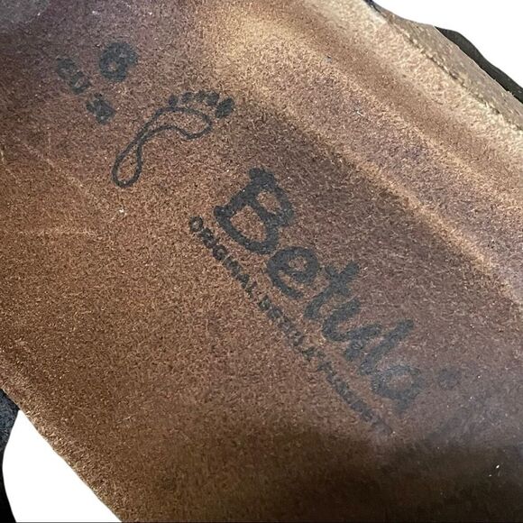 BIRKENSTOCK Betula Cork Gizeh Thong Orthopedic Sandals Grey 6 - Picture 9 of 11